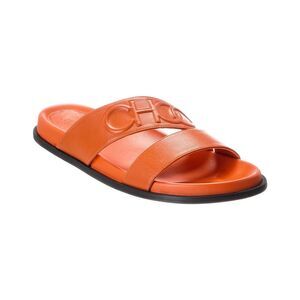 Jimmy Choo Choo Leather Slide, Orange